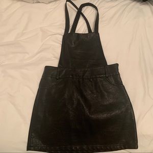 Jack by BB Dakota Robison Leather Pinafore Dress